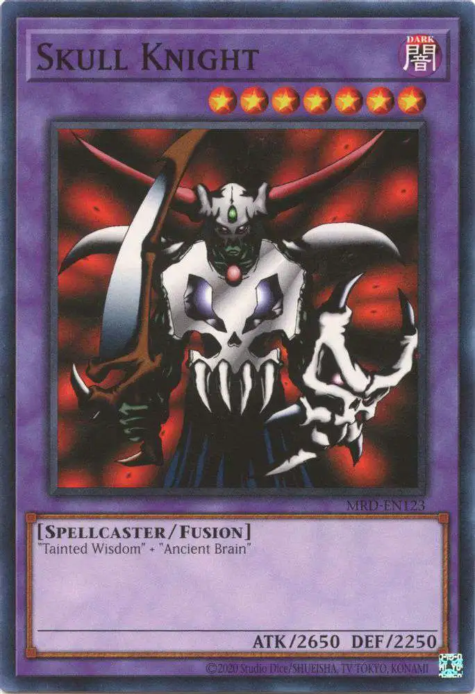 YuGiOh Trading Card Game Metal Raiders 25th Anniversary Common Skull Knight MRD-EN123