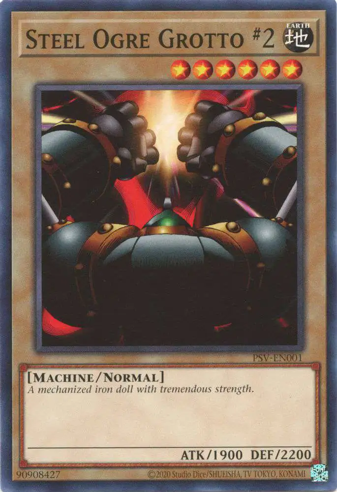 YuGiOh Trading Card Game Pharaoh's Servant 25th Anniversary Common Steel Ogre Grotto #2 PSV-EN001