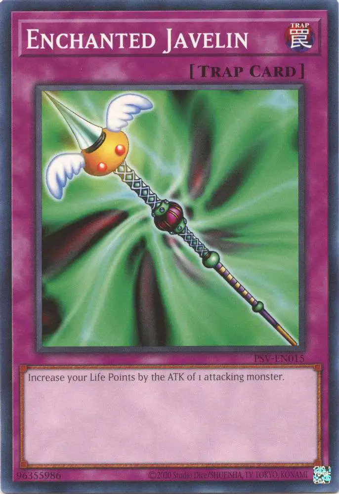 YuGiOh Trading Card Game Pharaoh's Servant 25th Anniversary Common Enchanted Javelin PSV-EN015