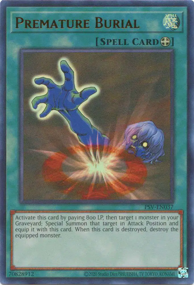 YuGiOh Trading Card Game Pharaoh's Servant 25th Anniversary Ultra Rare  Premature Burial PSV-EN037