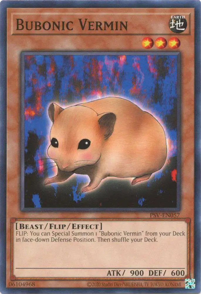 YuGiOh Trading Card Game Pharaoh's Servant 25th Anniversary Common Bubonic Vermin PSV-EN057