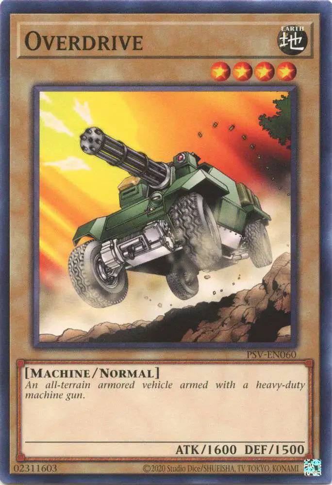 YuGiOh Trading Card Game Pharaoh's Servant 25th Anniversary Common Overdrive PSV-EN060