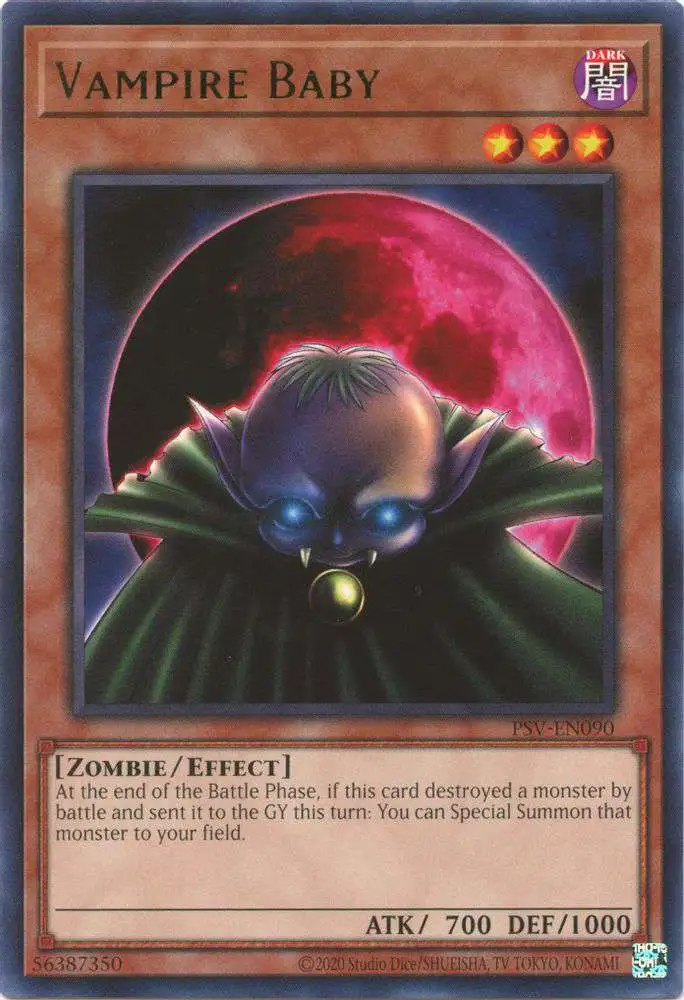 YuGiOh Trading Card Game Pharaoh's Servant 25th Anniversary Rare Vampire Baby PSV-EN090