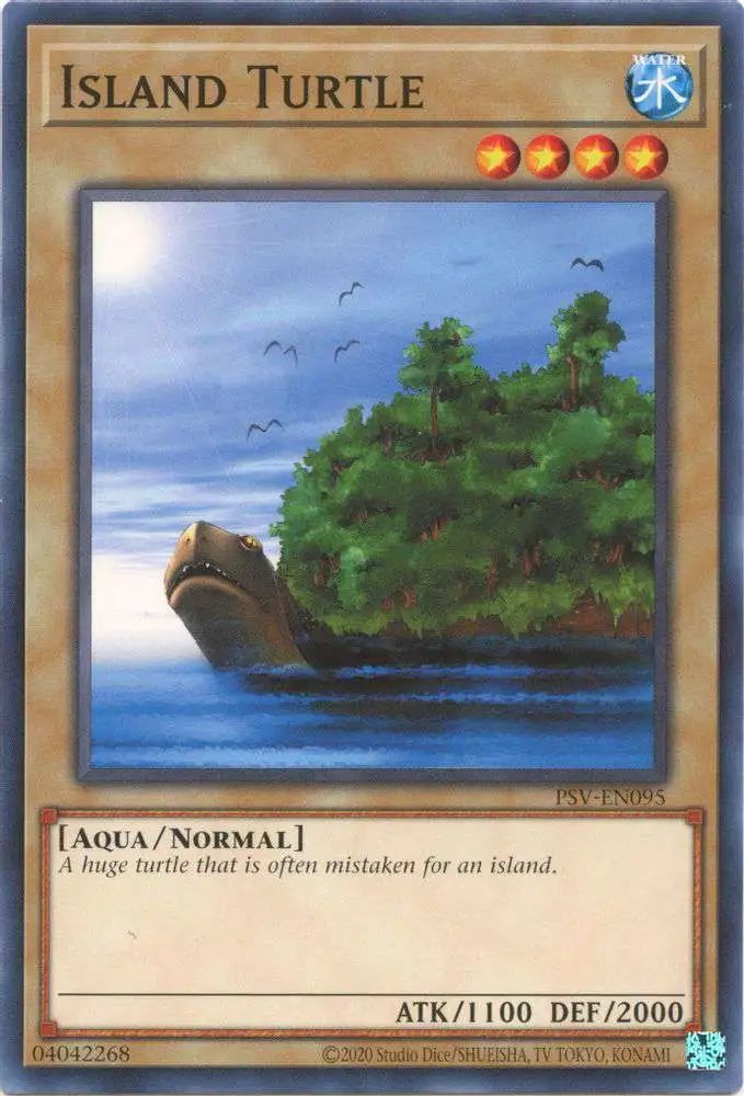 YuGiOh Trading Card Game Pharaoh's Servant 25th Anniversary Common Island Turtle PSV-EN095