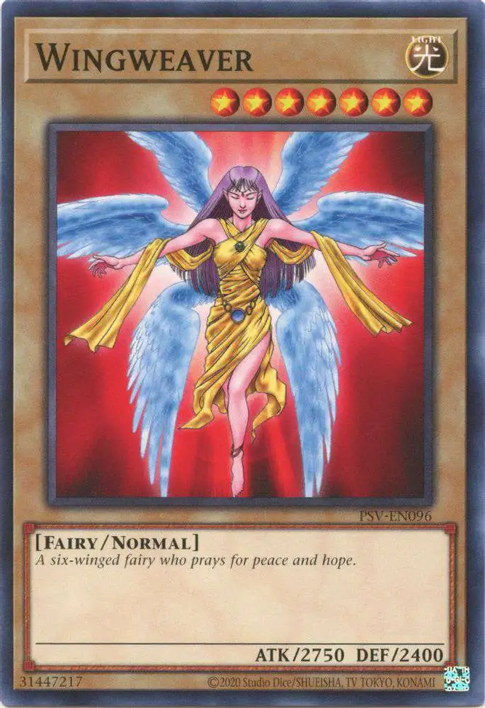 YuGiOh Trading Card Game Pharaoh's Servant 25th Anniversary Common Wingweaver PSV-EN096