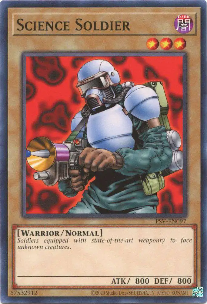 YuGiOh Trading Card Game Pharaoh's Servant 25th Anniversary Common Science Soldier PSV-EN097