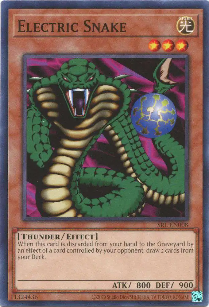 YuGiOh Trading Card Game Spell Ruler 25th Anniversary Common Electric Snake SRL-EN008