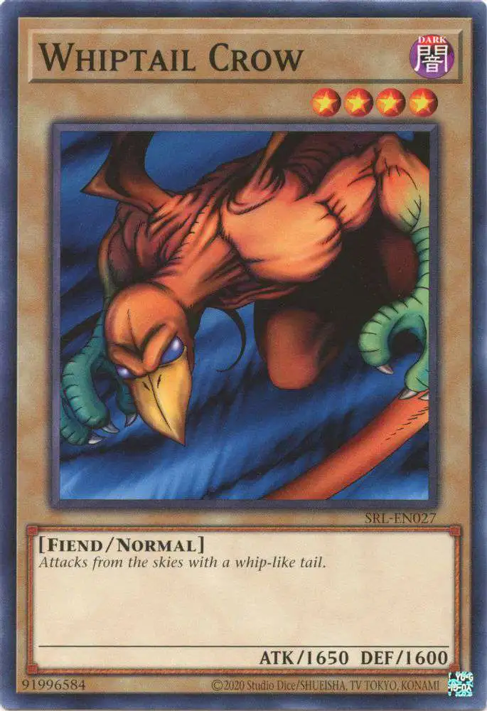 YuGiOh Trading Card Game Spell Ruler 25th Anniversary Common Whiptail Crow SRL-EN027