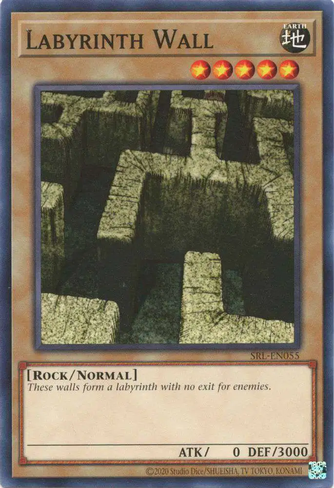 YuGiOh Trading Card Game Spell Ruler 25th Anniversary Common Labyrinth Wall SRL-EN055