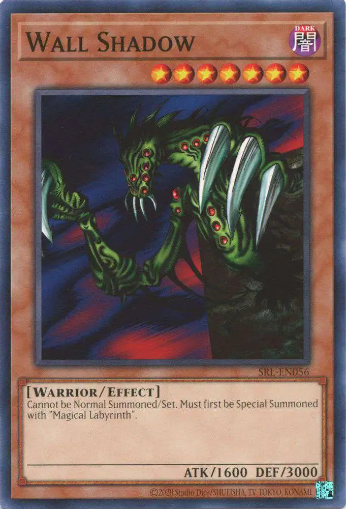 YuGiOh Trading Card Game Spell Ruler 25th Anniversary Common Wall Shadow SRL-EN056
