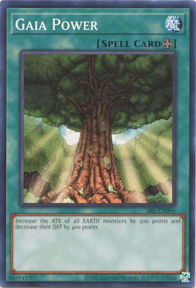 YuGiOh Trading Card Game Spell Ruler 25th Anniversary Common Gaia Power SRL-EN096