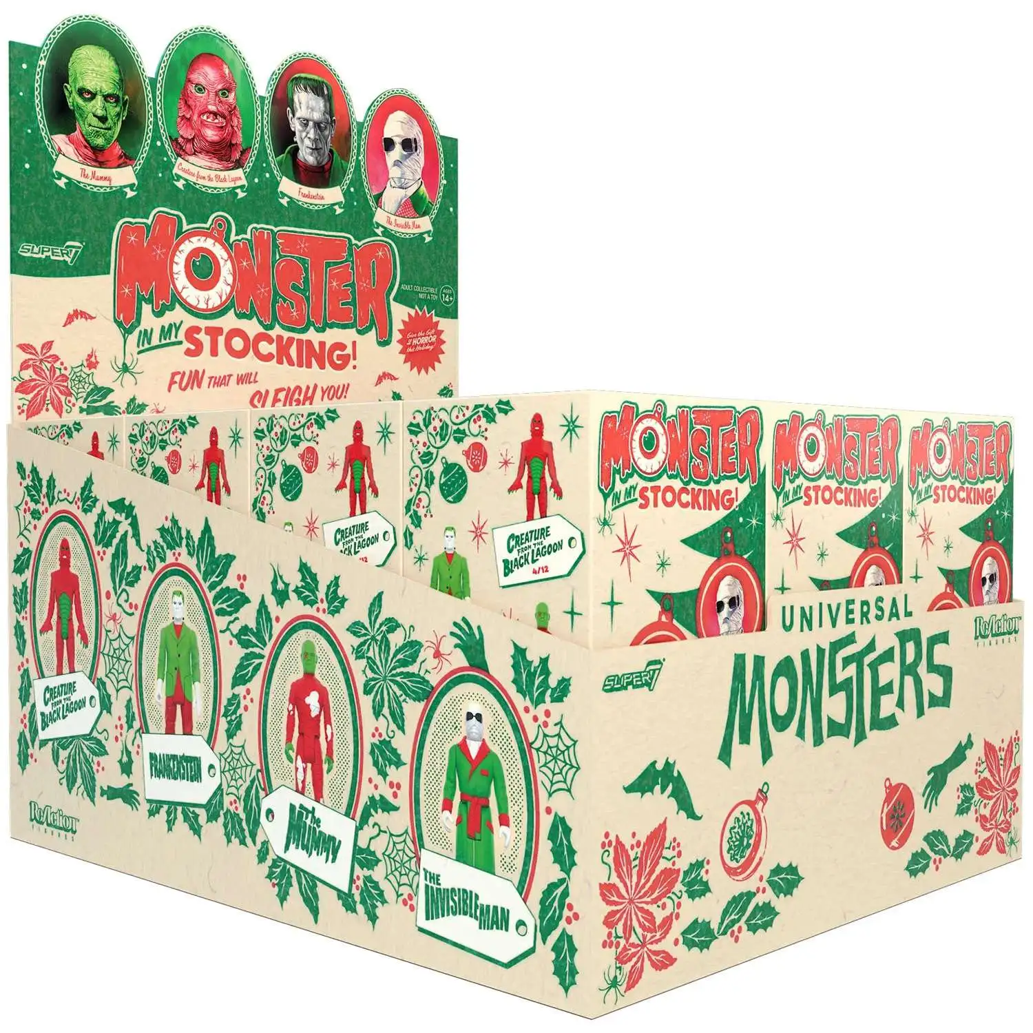 Universal Monsters ReAction Monster in My Stocking Mystery Box [12 Packs]