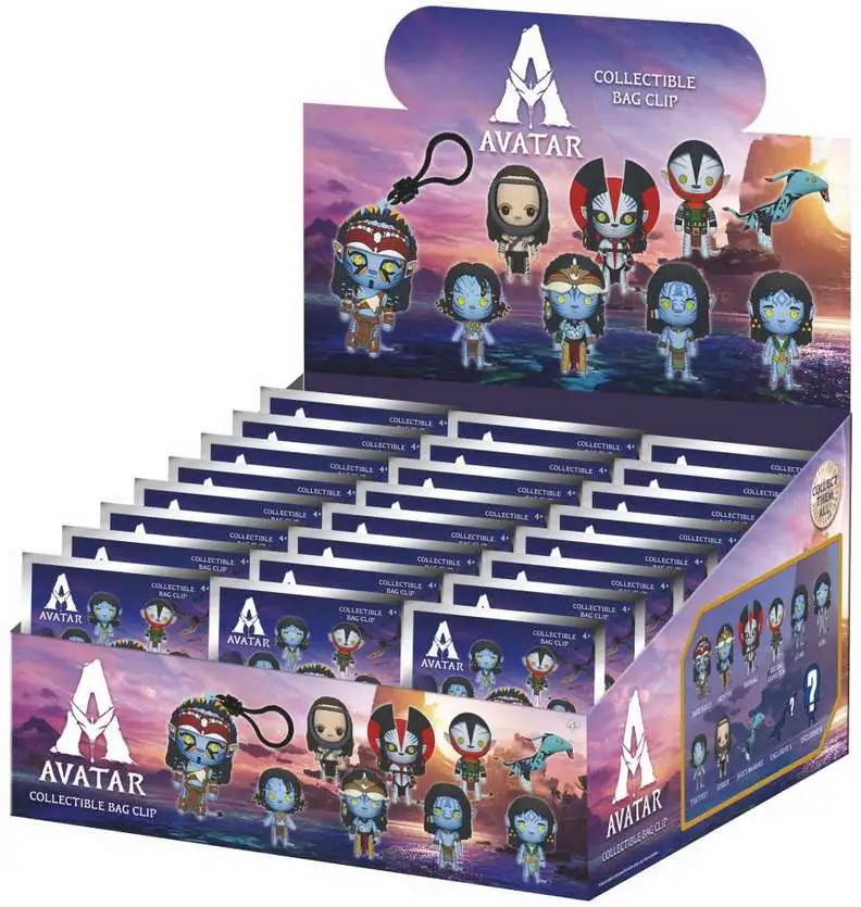 3D Figural Foam Bag Clip Avatar: Fire and Ash Series 1 Mystery Box [24 Packs]
