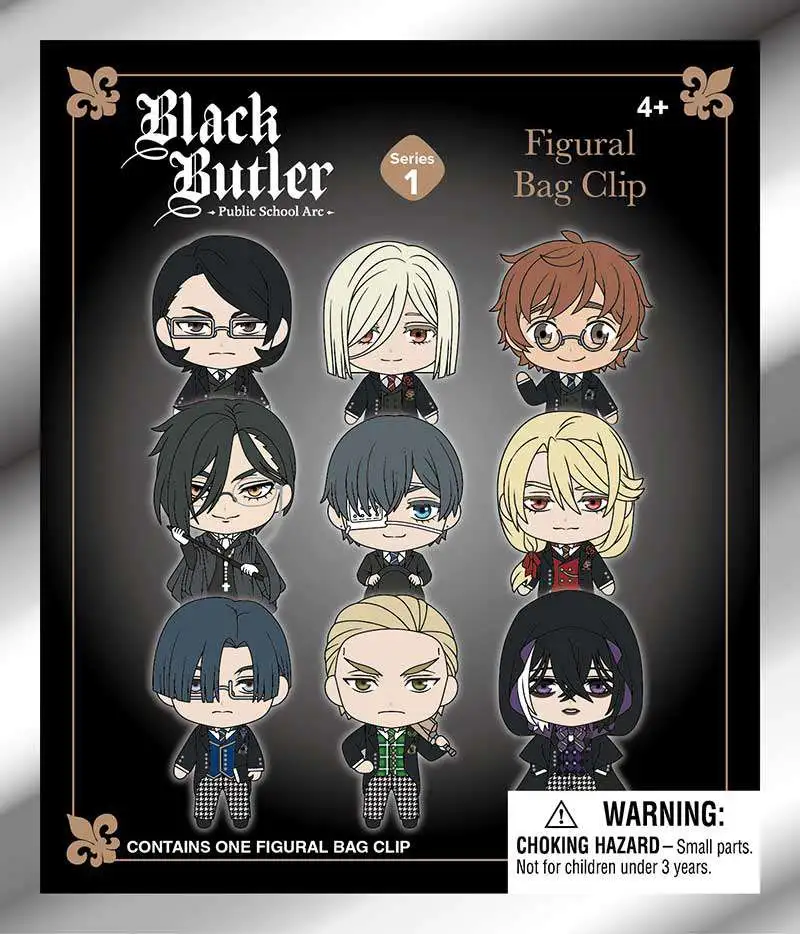Black Butler 3D Figural Bag Clip Black Butler Series 1 Mystery