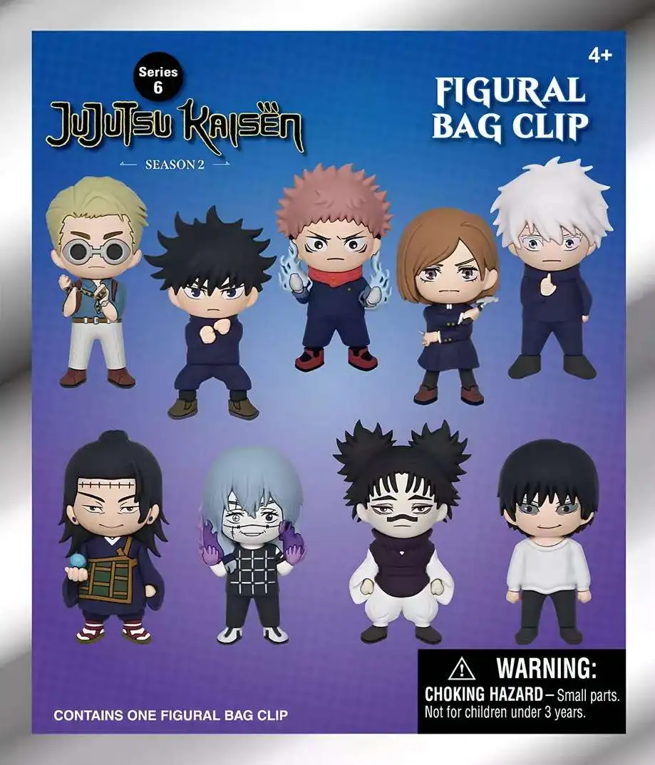 3D Figural Bag Clip Jujutsu Kaisen Series 6 Mystery Pack [1 RANDOM Figure]