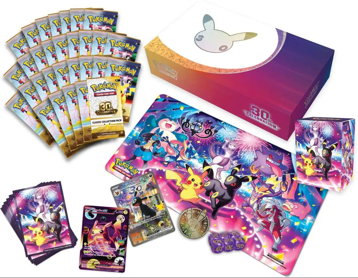 Pokemon 30th Anniversary Celebration Pikachu Umbreon Night Ultra