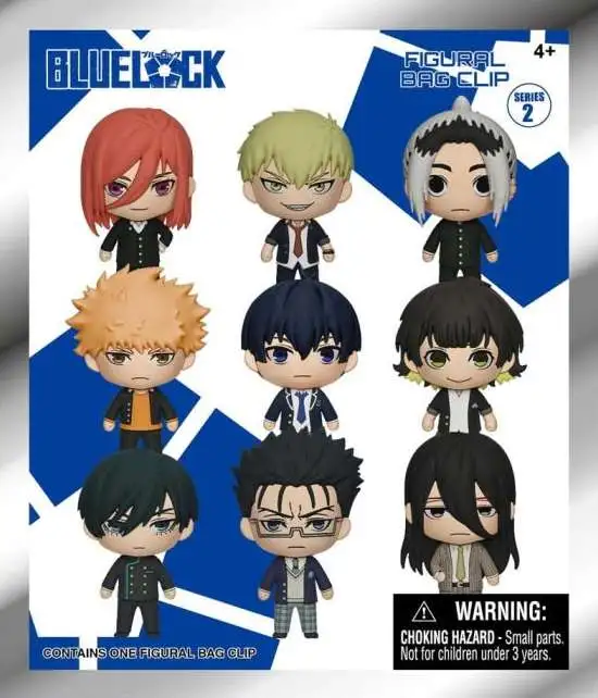 3D Figural Bag Clip Blue Lock Series 2 Mystery Pack [1 RANDOM Figure]