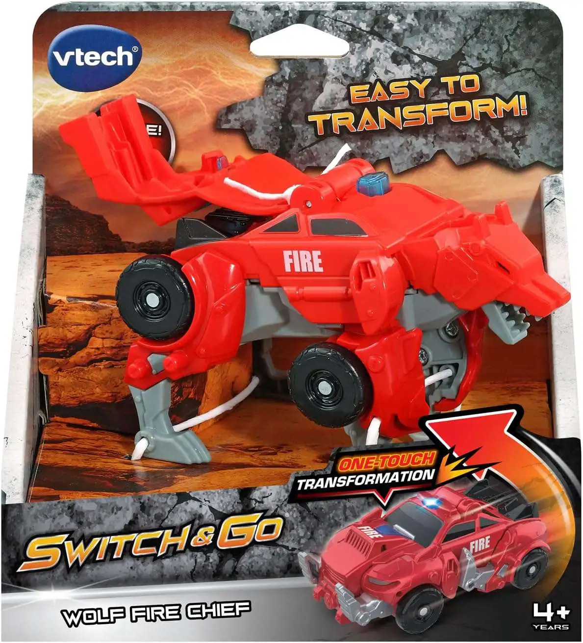 Switch & Go Wolf Fire Chief Figure