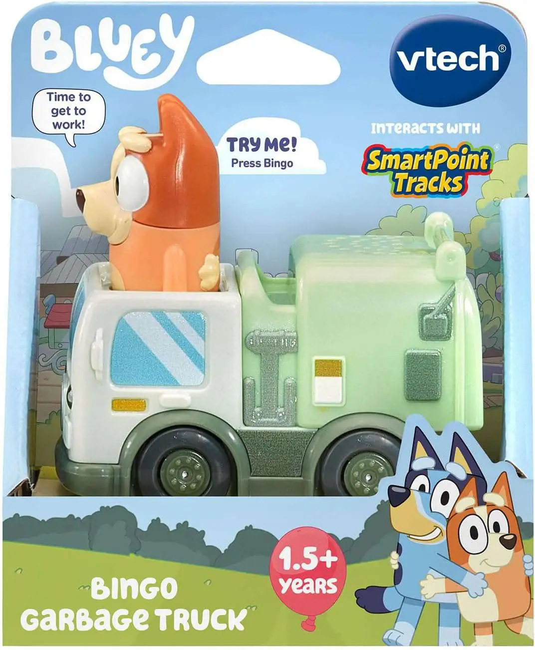 Bluey SmartPoint Tracks Bingo Garbage Truck V-Tech ToyWiz