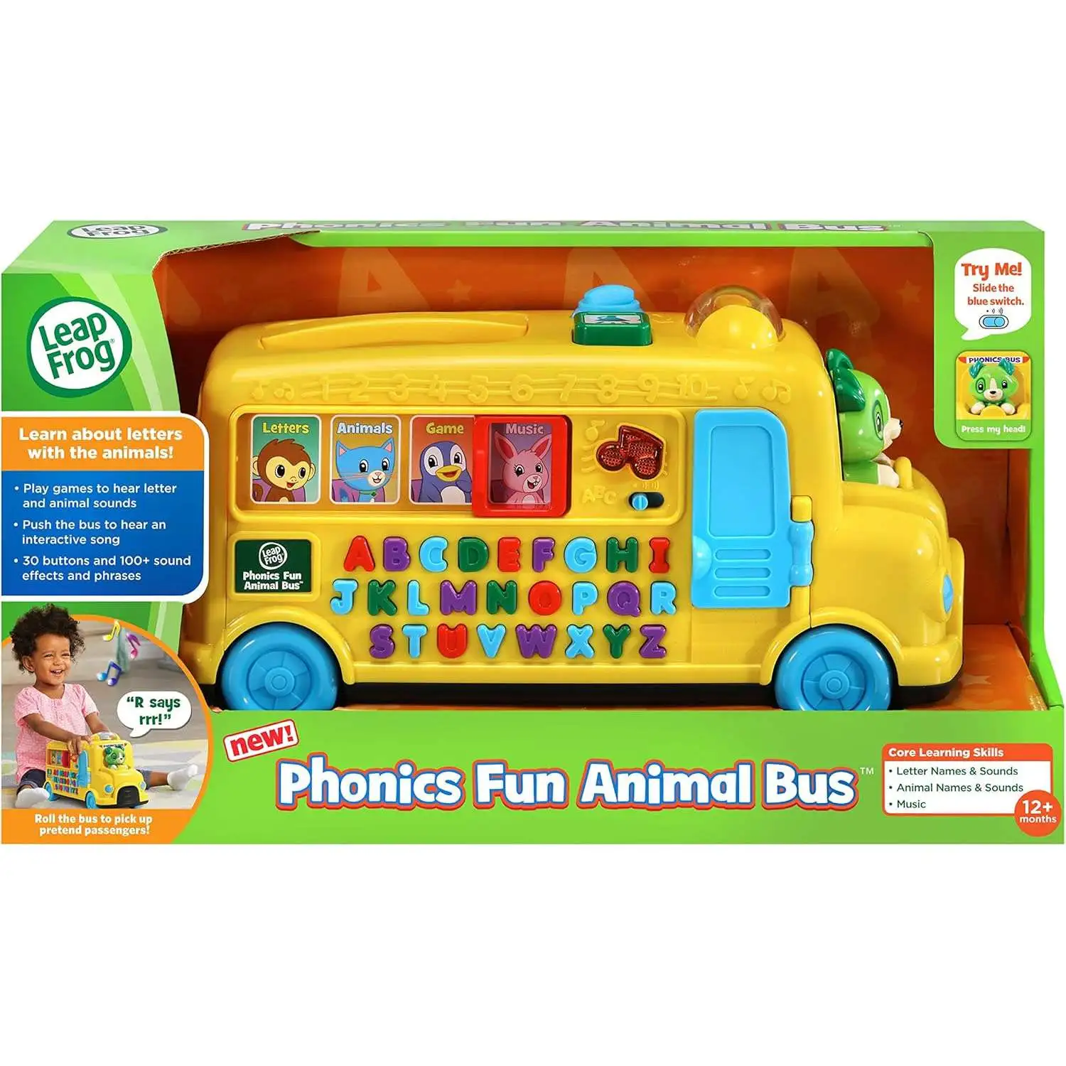 LeapFrog Phonics Fun Animal Bus - ToyWiz