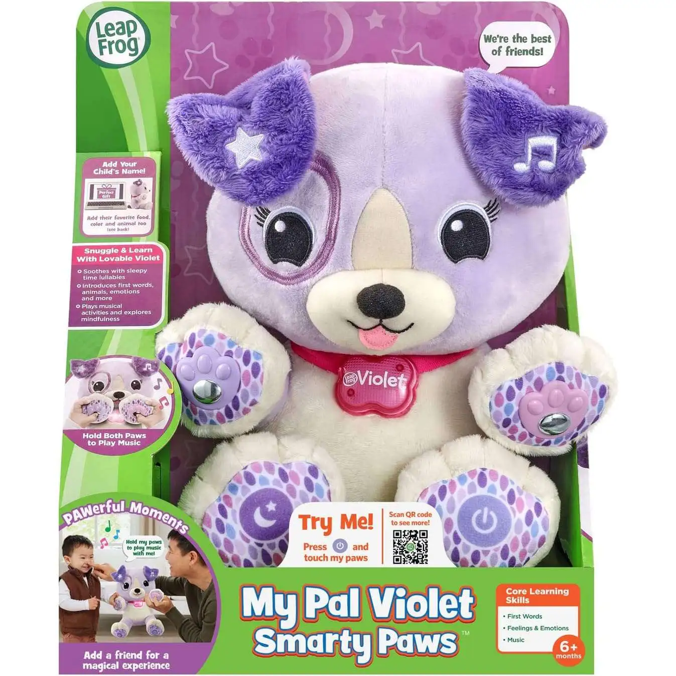 LeapFrog My Pal Violet Smarty Paws Plush Figure V-Tech - ToyWiz