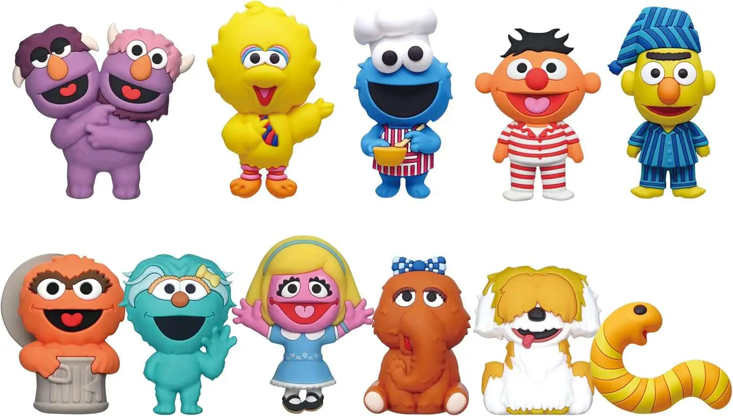3D Figural Bag Clip Sesame Street Series 3 Mystery Box [24 Packs]