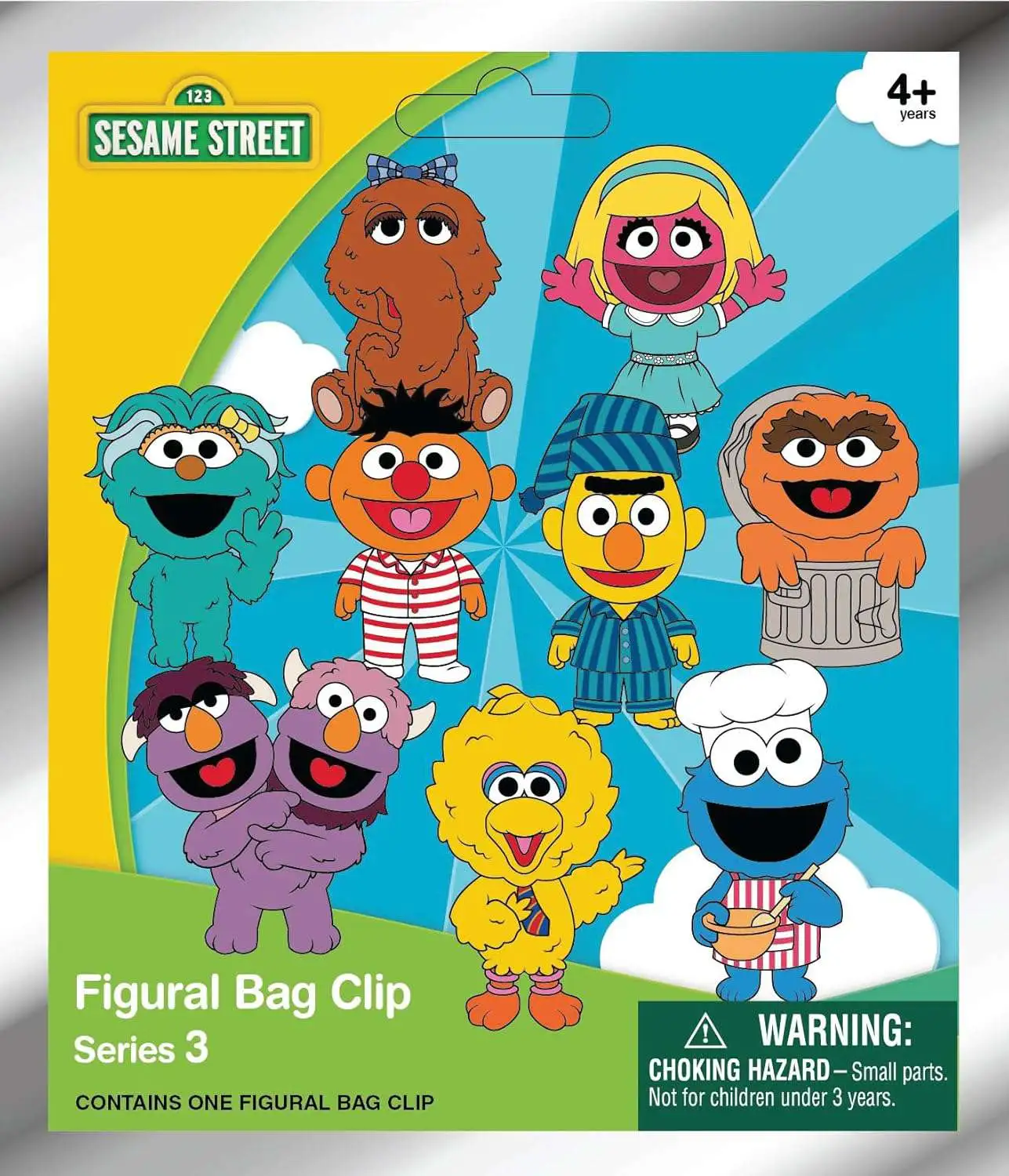 3D Figural Bag Clip Sesame Street Series 3 Mystery Pack [1 RANDOM Figure]