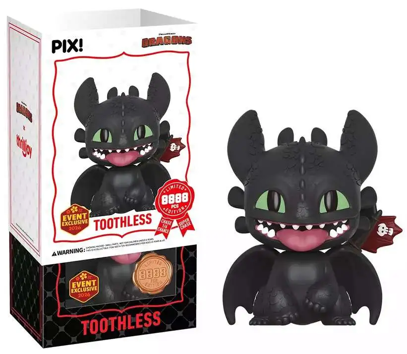 Dragons PIX! Toothless Exclusive Mystery Pack [1 RANDOM Figure]