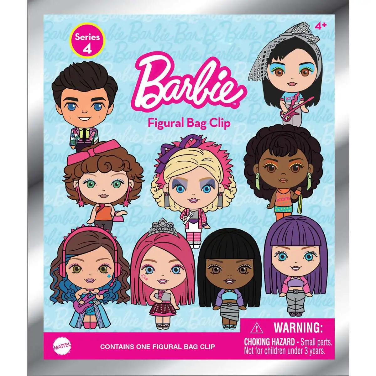 Barbie 3D Figural Foam Bag Clip Barbie Series 4 Mystery Pack 1