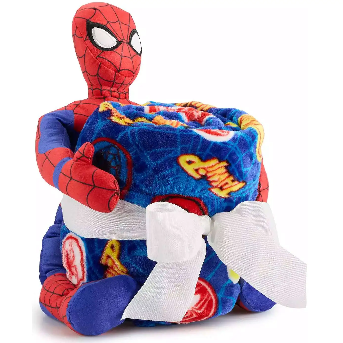 Marvel 2024 Holiday Spider-Man 18-Inch Pillow Buddy & Throw Blanket