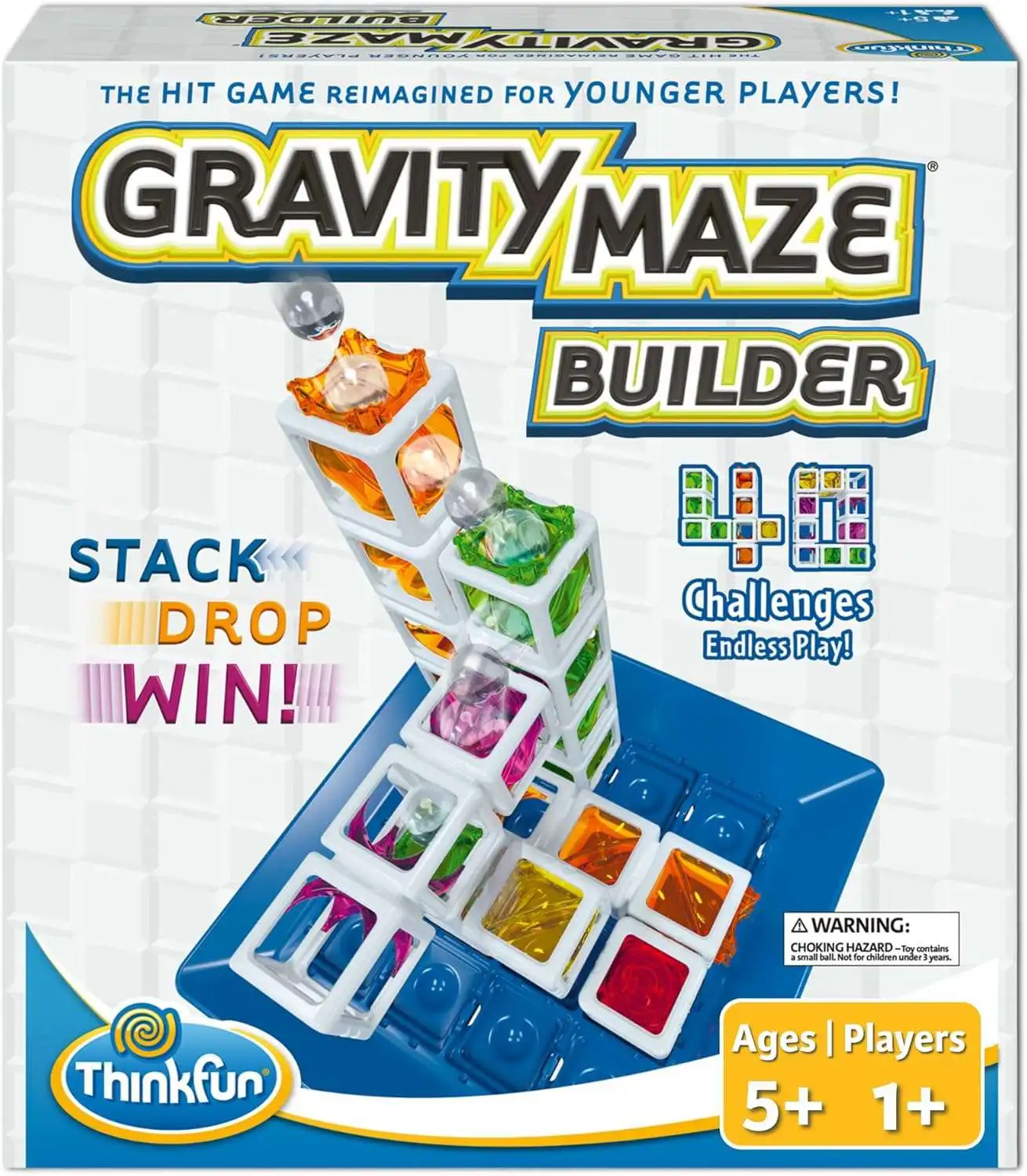 ThinkFun Gravity Maze Builder Game [Falling Marble Logic Game]