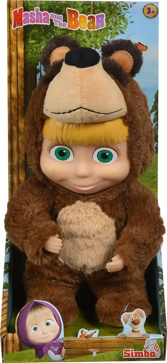 mashaページですm(_ _)m Masha and the Bear Plush Toys Set – Kids Birthday Gift 15cm