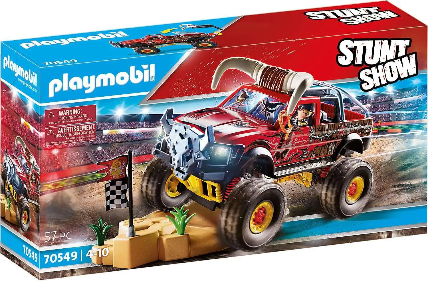 Playmobil Stunt Show Bull Monster Truck Set #70549