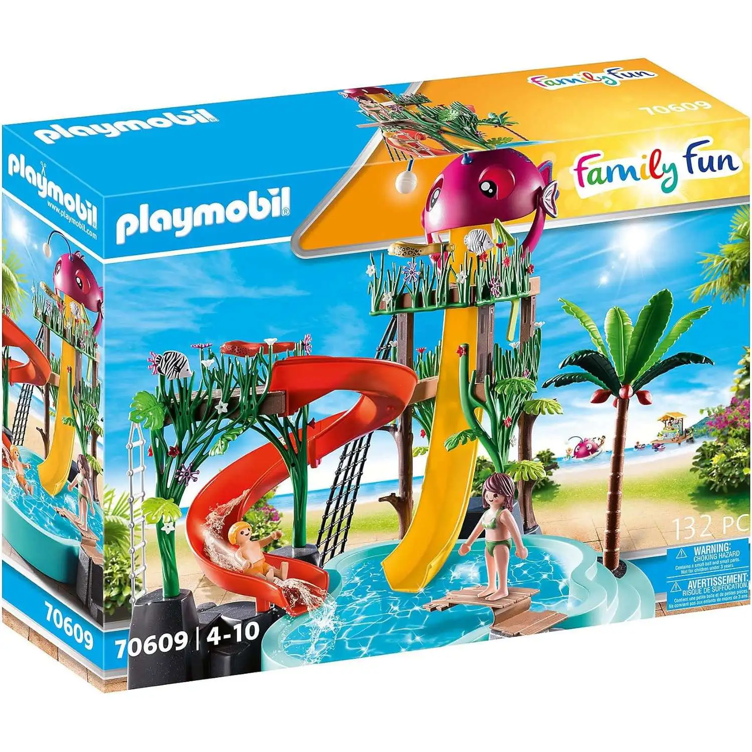 Playmobil Family Fun Water Park with Slides Set #70609