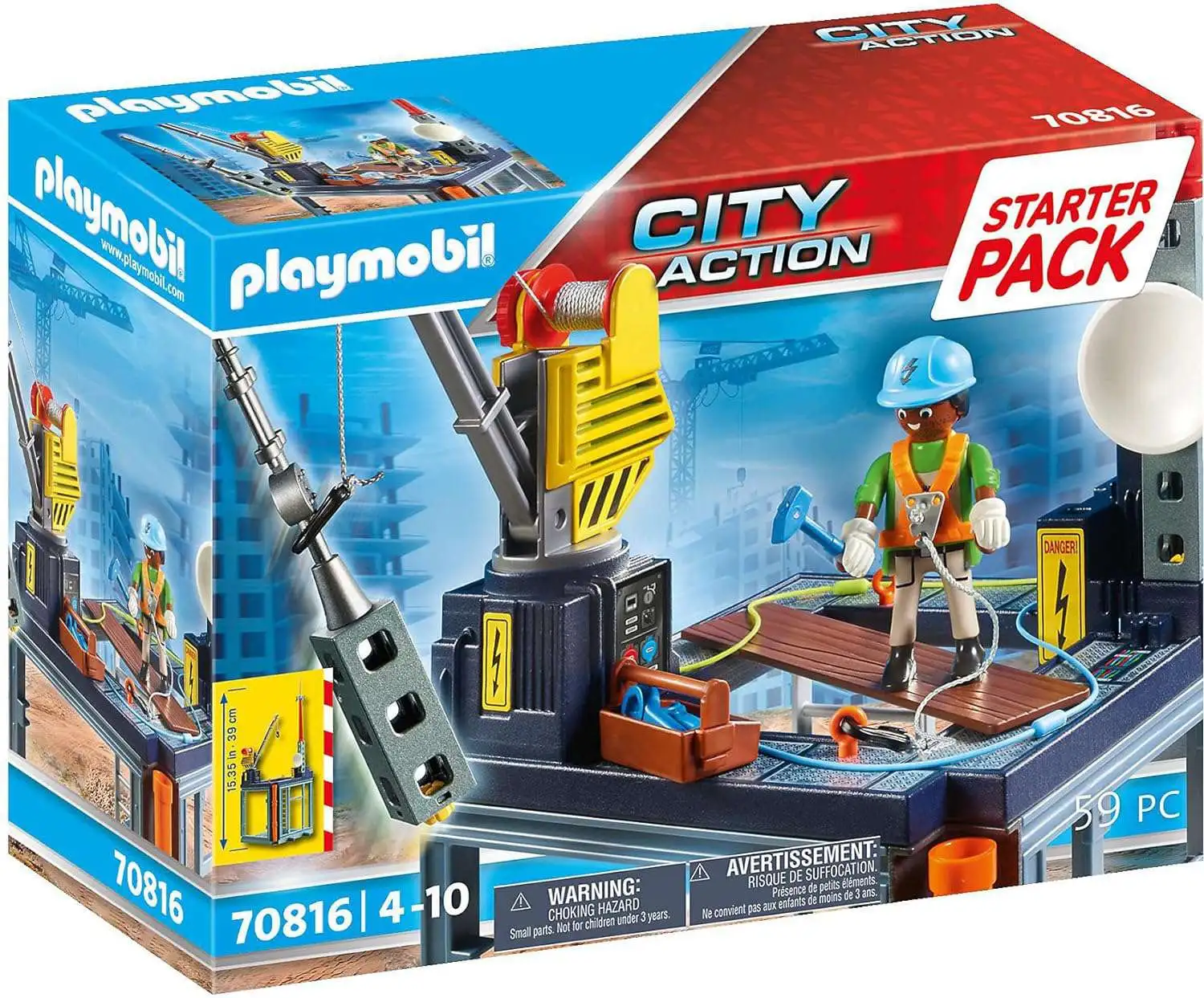 Playmobil City Action Construction Site Starter Pack #70816 [Damaged Package]