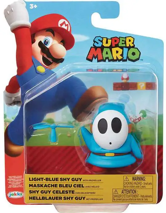 World of Nintendo Wave 19 Light Blue Shy Guy Action Figure [Propeller]