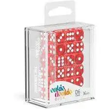 Oakie Doakie 6-Sided d6 Marble Red 12mm Dice
