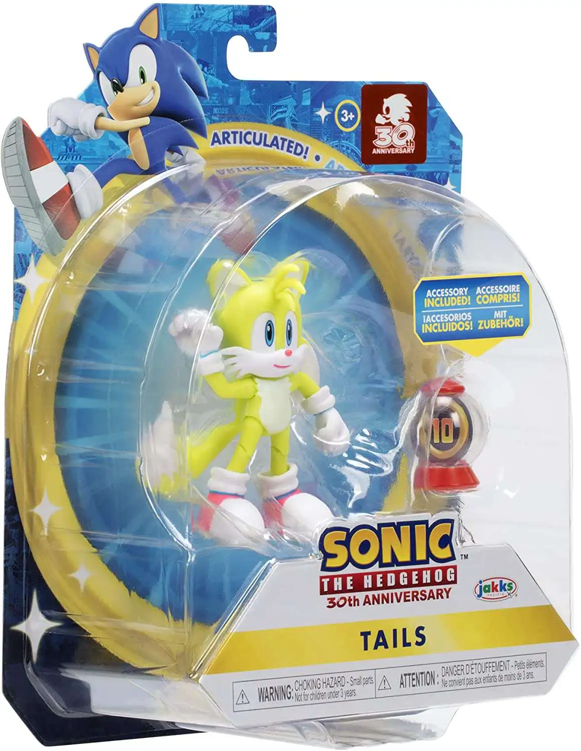 Mecha Sonic with Spike Trap 4 Inch Action Figure Sonic the Hedgehog 30th  Anniversary