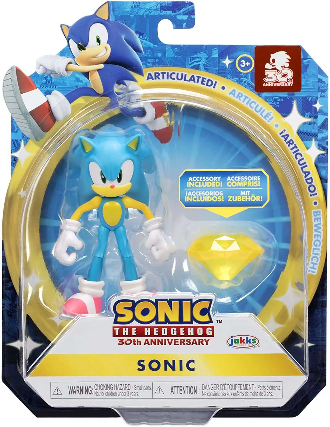 Sonic The Hedgehog 2 Movie Super Sonic 4 Action Figure Master Emerald Jakks  Pacific - ToyWiz