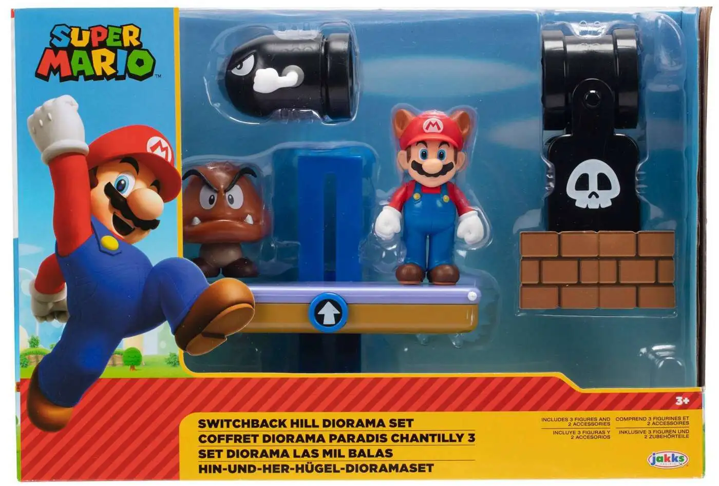 Coffret 5 Figurines super Mario odyssey, goomba,mario,bullet