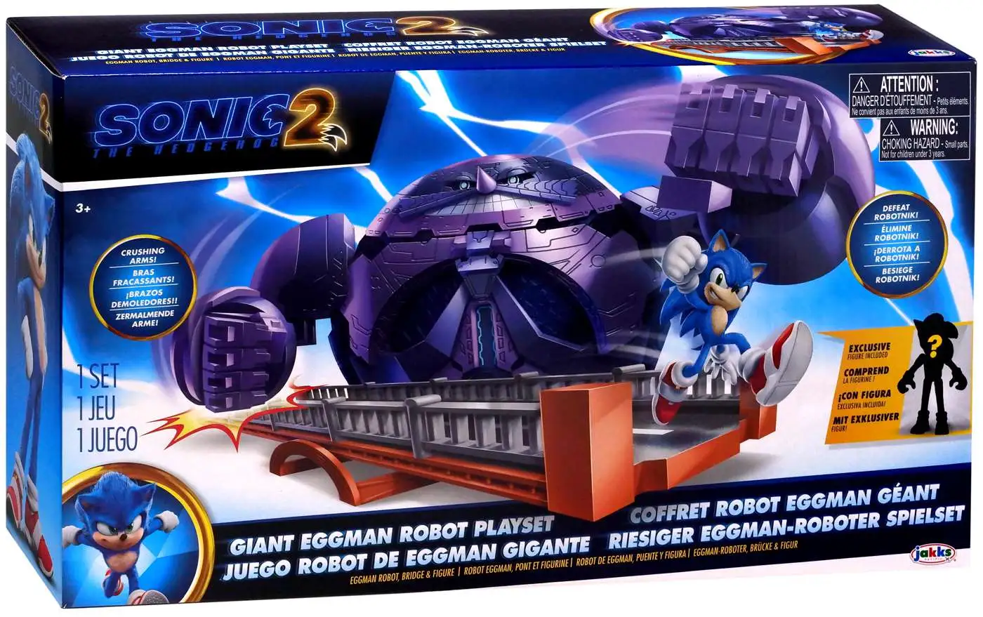 Sonic 2 Movie Giant Eggman Robot Playset With 2.5 Action Figure : Target