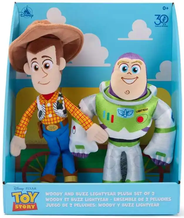 Disney / Pixar Toy Story 30th Anniversary Woody & Buzz Lightyear Exclusive 13.75-Inch Plush 2-Pack Set