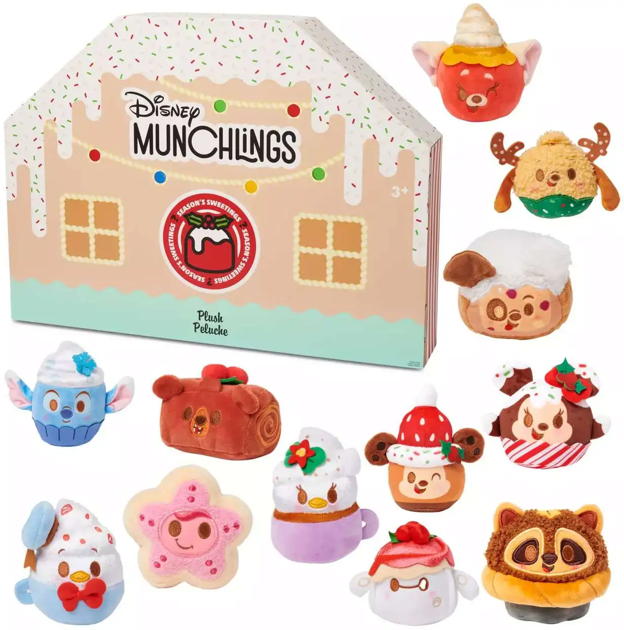 Disney Munchlings Micro Plush Seasons Sweetings Exclusive 4 Advent