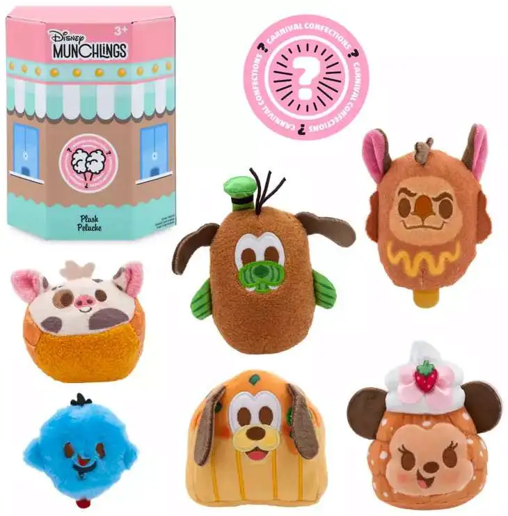 Disney Munchlings Micro Plush Carnival Confections Exclusive 4 Mystery ...