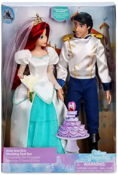 Disney Princess The Little Mermaid Wedding Ariel & Eric Exclusive 11.5-Inch Doll