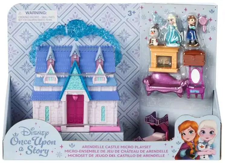 Disney Frozen Once Upon a Story Anna & Elsa Arendelle Castle Exclusive Micro Playset