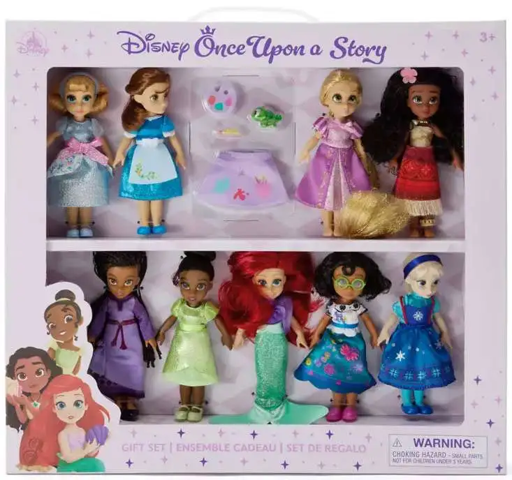 Disney Princess Once Upon a Story Exclusive Mini Doll Gift Set [Cinderella, Ariel, Belle, Tiana, Rapunzel, Elsa, Moana, Mirabel & Asha]