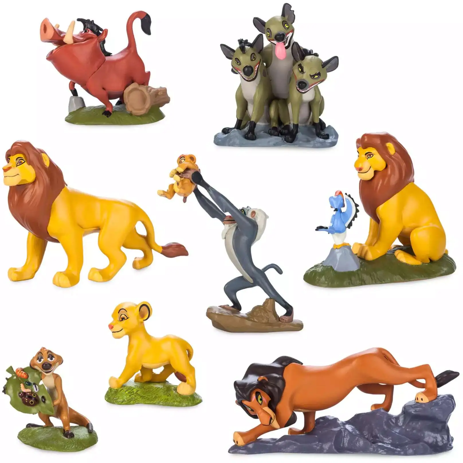 Disney The Lion King Mufasa with Zazu, Simba x2, Rafiki with