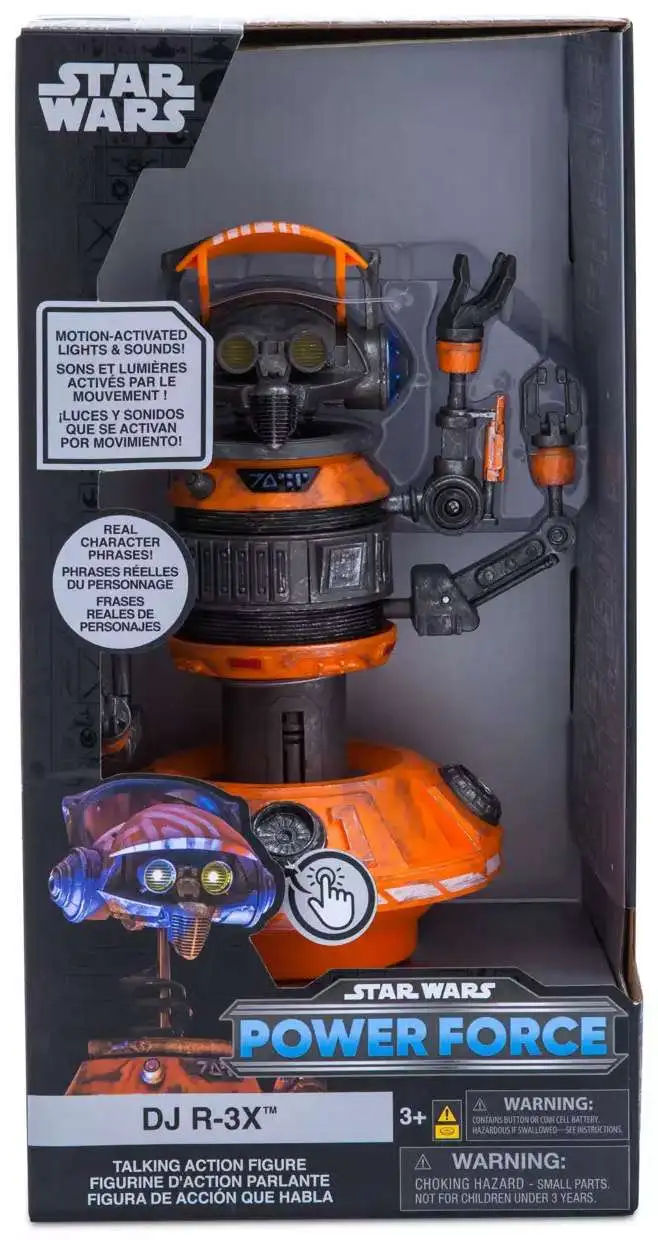 Disney Star Wars Power Force DJ R-3X 7.5 Talking Action Figure