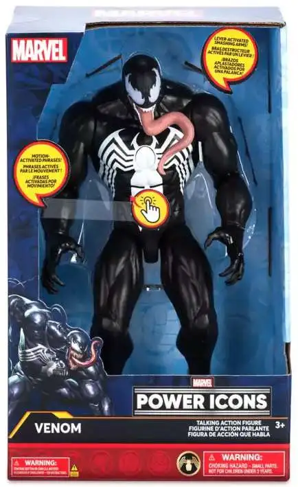 Disney Marvel Power Icons Venom Exclusive 9.5 Talking Action Figure ToyWiz
